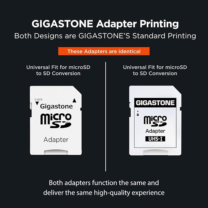 GIGASTONE 1TB Micro SD Card 4-Pack, Camera Plus, Action Camera, A1 Run App - Image 3