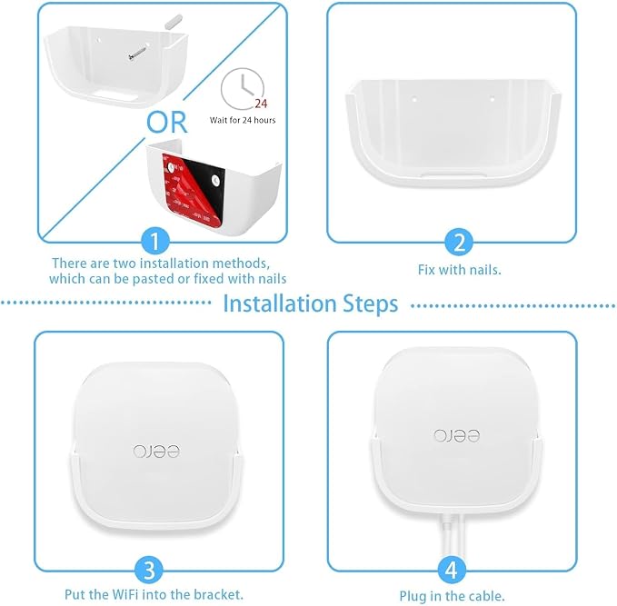 Huafly 2Pcs Screwless Wall Mount Bracket - Image 4