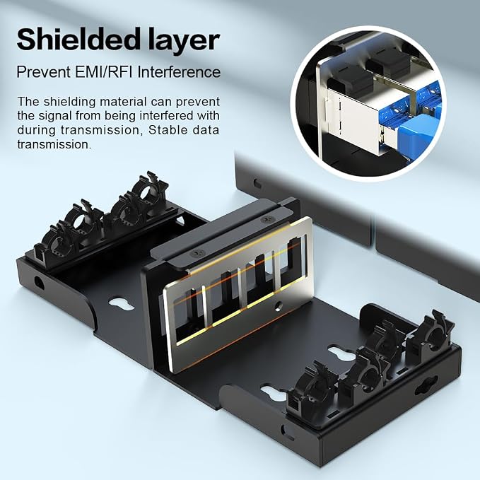 4 Port Patch Panel Blank Keystone Patch Panel UTP&STP Compatible - Image 6