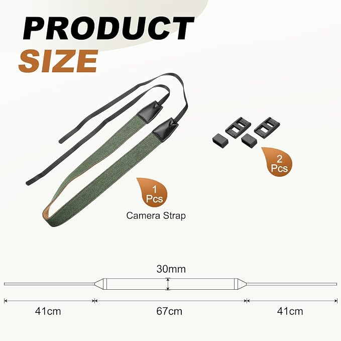 PATIKIL Camera Strap, Nylon Adjustable Universal Neck Shoulder Strap - Image 2