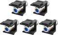 VCE Coax Keystone Jack Insert, 3GHz Nickel-Plated and Black Coaxial Cable by VCE