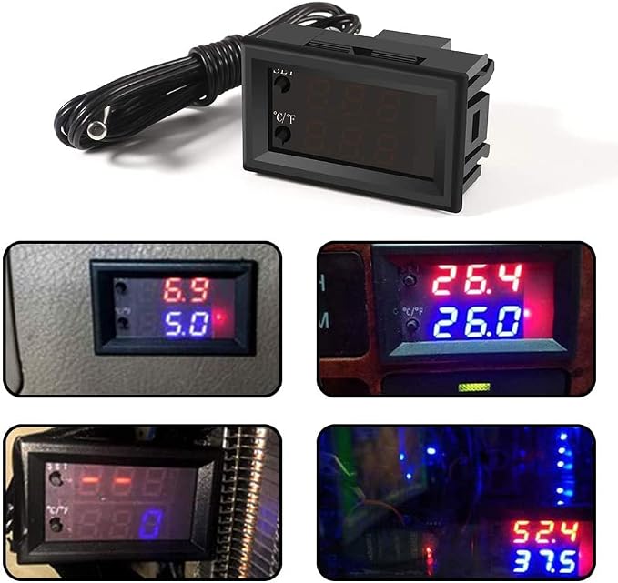 UMLIFE 2PCS Temperature Controller -50 to 110 Celsius DC 12V Programmable - Image 2