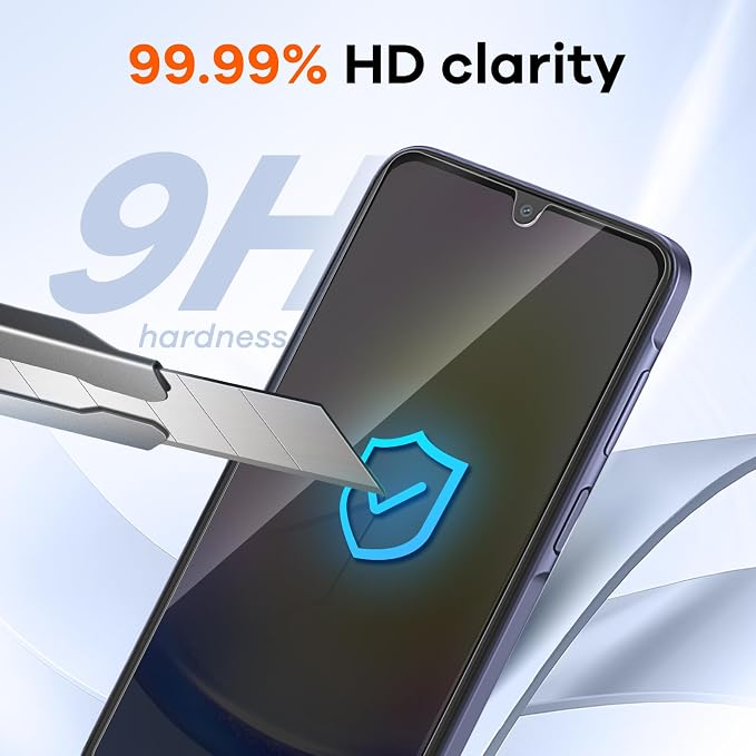 3+3 Pack for Samsung Galaxy A25 5G Privacy Screen Protector & Phone Camera Lens - Image 4