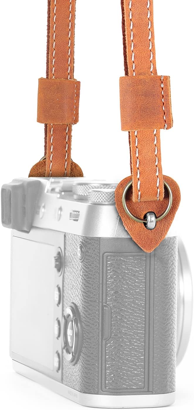 MegaGear SLR, DSLR Sierra Series Genuine Leather Camera Shoulder or Neck Strap - Image 9