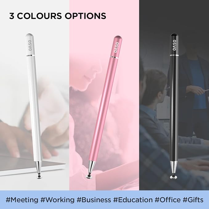 Stylus Pen for Touch Screens, Disc Tip & Magnet Cap Styli Pencil Compatible - Image 6