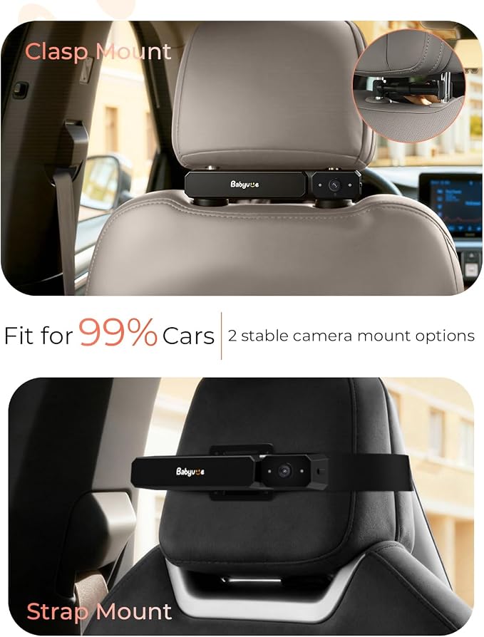 Wireless Baby Car Camera, Babyvue BV6 1080P HD Baby Car Monitor - Image 9