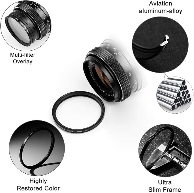 Sedremm Compatible with 72mm Star Filter 3 Pieces Starburst Lens Filter Canon - Image 2