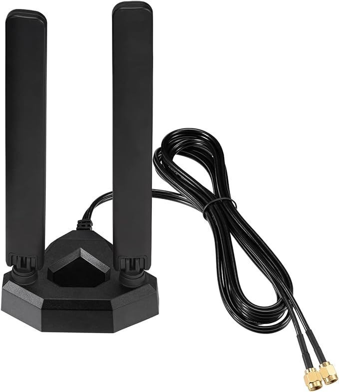 Eightwood WiFi 6E Tri-Band Antenna 6GHz 5GHz 2.4GHz Gaming WiFi Antenna by Eightwood