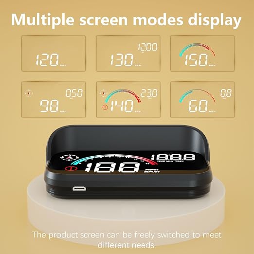 AZIJYV Windshield Speedometer Projector, Digital Speedometer - Image 3