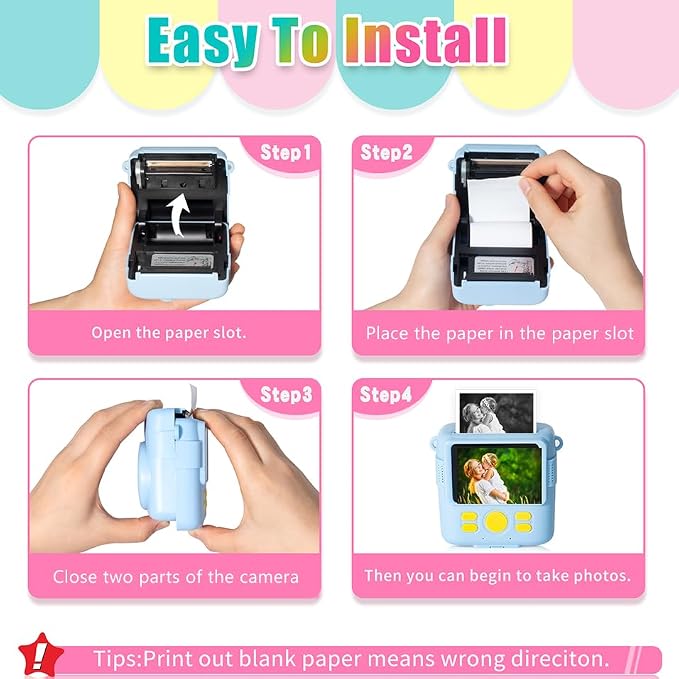 32 Rolls Instant Print Camera for Kids Refill Print Paper - Image 7