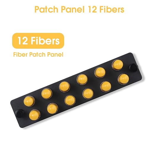 3-Pack 12 Simplex ST Fiber Patch Panel - Image 3