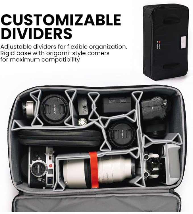 NANUK N-Cubik 17L Camera Bag Insert – Large Water-Resistant Cube – Shockproof - Image 2