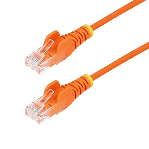 StarTech.com 10ft Orange Slim CAT6 Ethernet Cable, Snagless RJ45, 28AWG Pure by StarTech