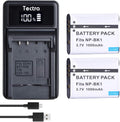 Tectra 2-Pack NP-BK1 Battery and LED USB Charger by Unknown