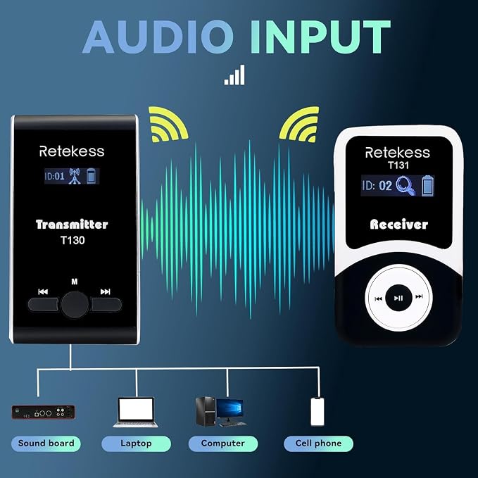 Retekess T130 Wireless Tour Guide System, Tour Guide Microphone and Speaker - Image 5