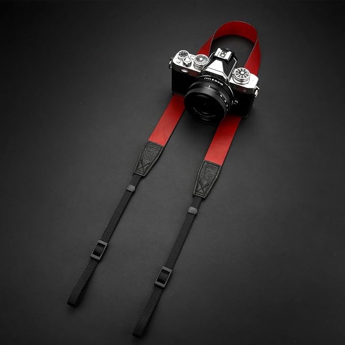 Crazy Horse Leather Camera Strap, Vintage Camera Strap, Adjustable Camera Neck - Image 6