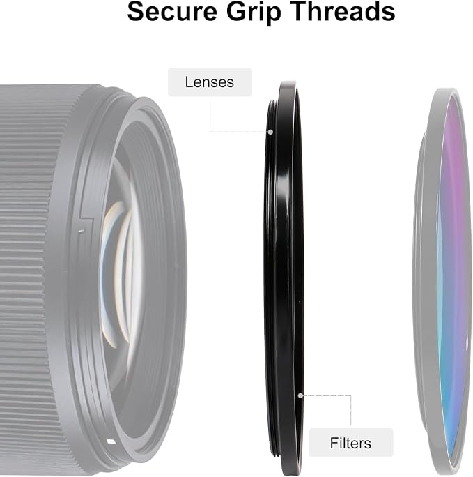 Camkix 77-82mm Step-Up Filter Ring Adapter, 77mm to 82mm - Image 2