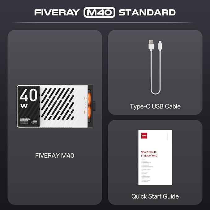ZHIYUN FIVERAY M40 Video Light, 40W Portable Camera Light, 14000 Lux, CRI/TLCI - Image 2