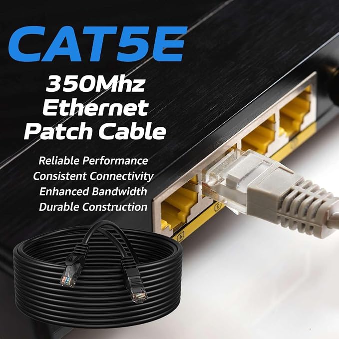 Cables Direct Online Cat5e 200FT Network Ethernet Patch Cable, 350Mhz Internet - Image 2