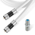 RG6 Coaxial Cable with F Connectors, High Speed Internet and TV Cord by CableCommunications