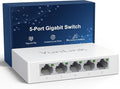 5 Port Gigabit Ethernet Switch – VunLink Unmanaged Network Switch Hub, Desktop by VunLink