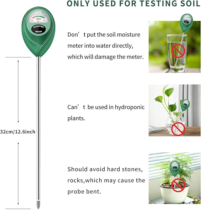 Censinda Soil Moisture Meter, Long Probe Soil Moisture Monitor - Image 6