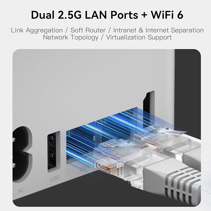 Beelink ME Mini PC, Desktop NAS Intel N95 12G LPDDR5, 64G EMMC, 6 x M.2 SSD - Image 2