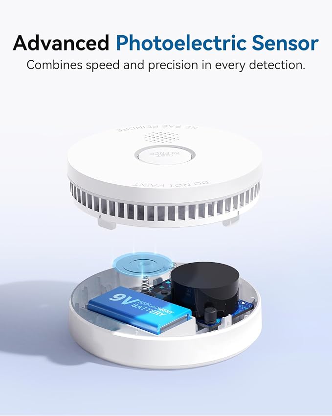 SITERWELL Smoke Detector, 10 Year Product Life Fire Alarm - Image 3