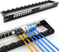16 Port Patch Panel Blank Keystone Patch Panel 1U Network by Enmane