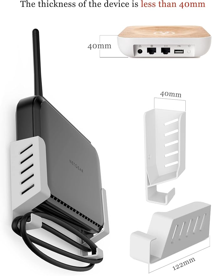 Laptop & WiFi Router Wall Mount Holder - Image 4