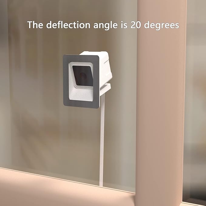 Teccle Angled Window Mount for Wyze Cam v4 Cam V3, 20 Degrees Tilt, Through - Image 4