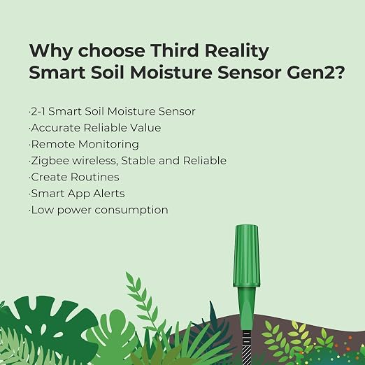 THIRDREALITY Smart Soil Moisture Sensor Gen2, Zigbee hub Needed, Enhanced - Image 6