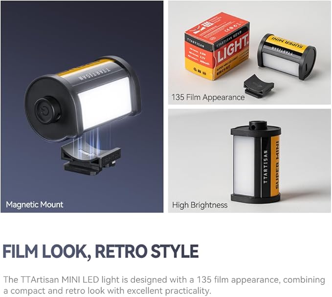 TTArtisan Magnetic Led Light 3 Colors 3000K/4500K/6000K Cold Shoe Lights - Image 8