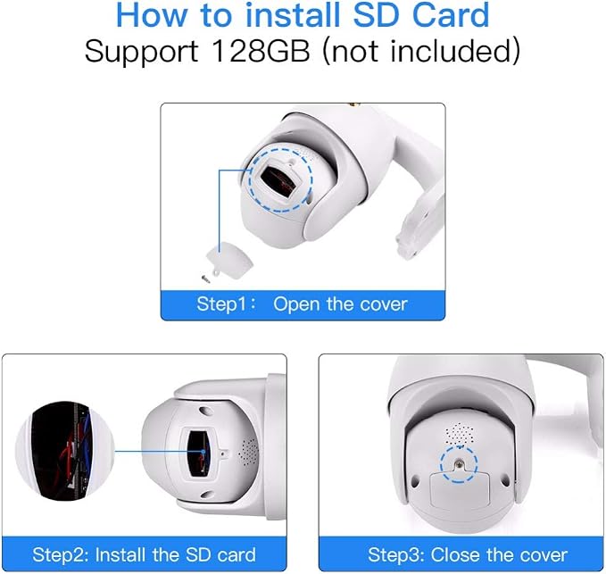Outdoor PTZ WiFi IP Security Camera 1080P Home Surveillance Camera Pan/Tilt - Image 8