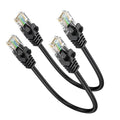 Short Ethernet Cable 0.5FT 2-Pack, Cat6 Patch Cable 6 inch Cord 10Gbps by ApoJodly
