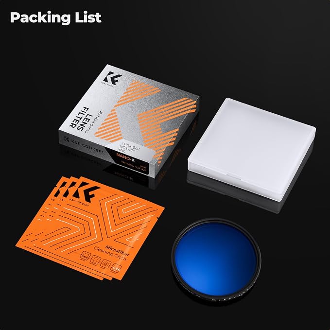 K&F CONCEPT 37mm Variable ND Lens Filter ND2-ND400 18 Multi-Layer Coatings - Image 7