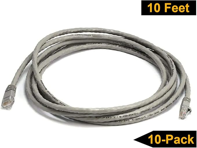 iMBAPrice 3' Cat5e Molded Ethernet Cable, 10 Pack - Image 5