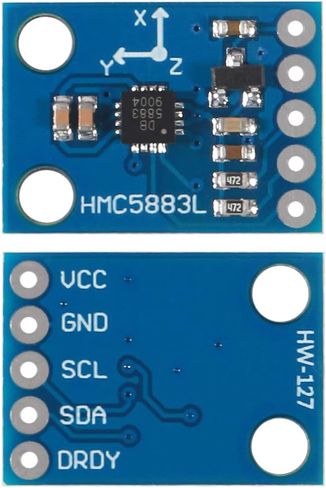 ACEIRMC 10pcs GY-273 QMC5883L 3-Axis Compass Magnetometer Sensor Board Module - Image 3