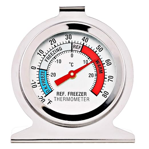 2 Pack Refrigerator Freezer Thermometer Large Dial Analog Thermometer - Image 3