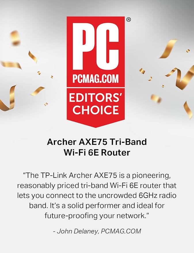 TP-Link AXE5400 Tri-Band WiFi 6E Router, Gigabit Internet - Image 2