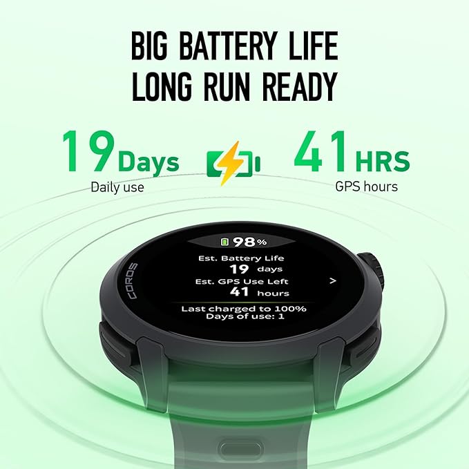 COROS PACE 4 Ultralight Sport GPS Watch, 1.2" AMOLED Touchscreen, 19 Days of - Image 3