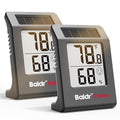 2.2'' Digital Thermometer and Hygrometer Meter, Solar-Powered Indoor by BaldrTherm