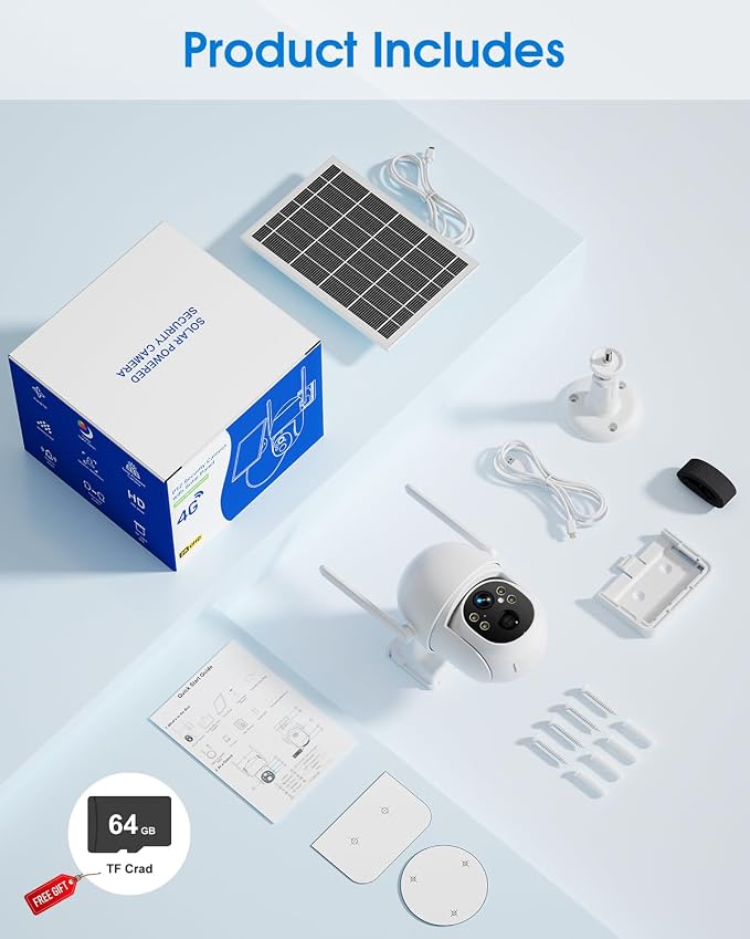 SANSCO 4G LTE Cellular Solar Security Camera, Lifetime Free Unlimited Data - Image 7