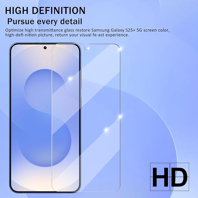 Screen Protector for Samsung Galaxy S25 Plus / S25+, Tempered Glass for Galaxy - Image 6
