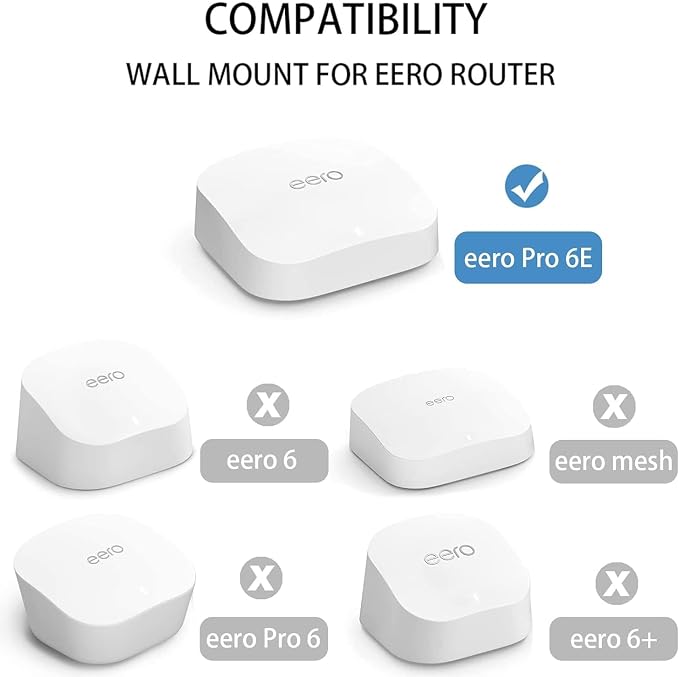 Huafly eero Pro 6E Wall Mount, VHB Stick On Holder, Strong Adhesive Holder - Image 3
