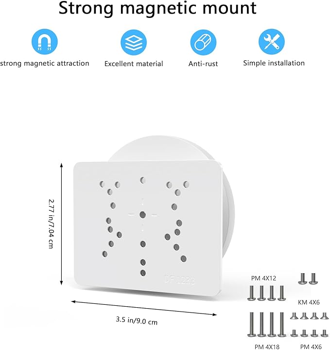 Magnetic Mount for AOSU D1 SE/Lite/Max, Reolink Argus 3MP/4MP/5MP/2K, SEHMUA 2K - Image 2