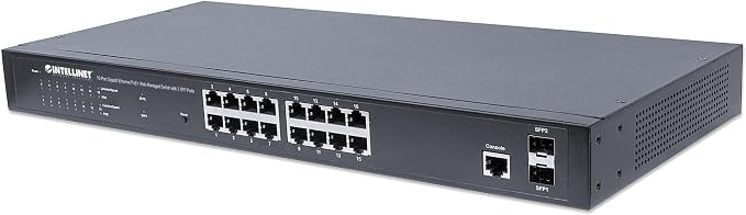 Intellinet 16 Port Gigabit Managed PoE Switch by IntellinetNetworkSolutions
