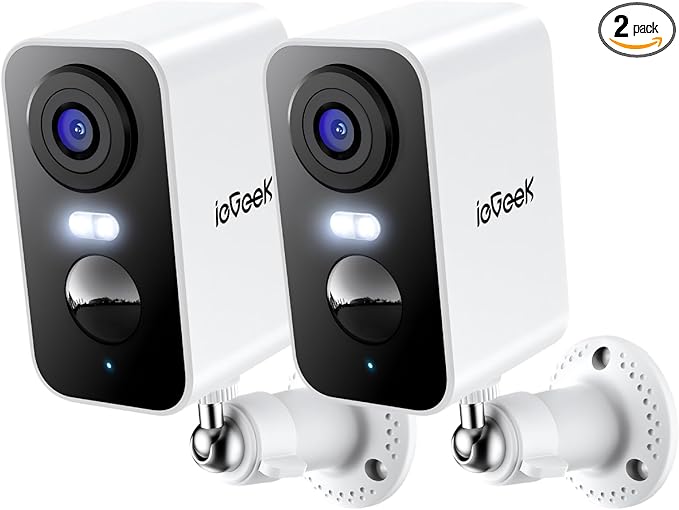 ieGeek Security Cameras Wireless Outdoor 2-Pack, 2K WiFi Surveillance Camera by ieGeek
