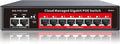 8 Port Gigabit PoE Switch with 2 Gigabit Uplink, 120W Built-in Power, by STEAMEMO