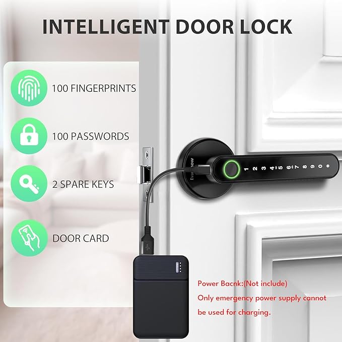 Fingerprint Door Lock Biometric Door Knob - Image 5